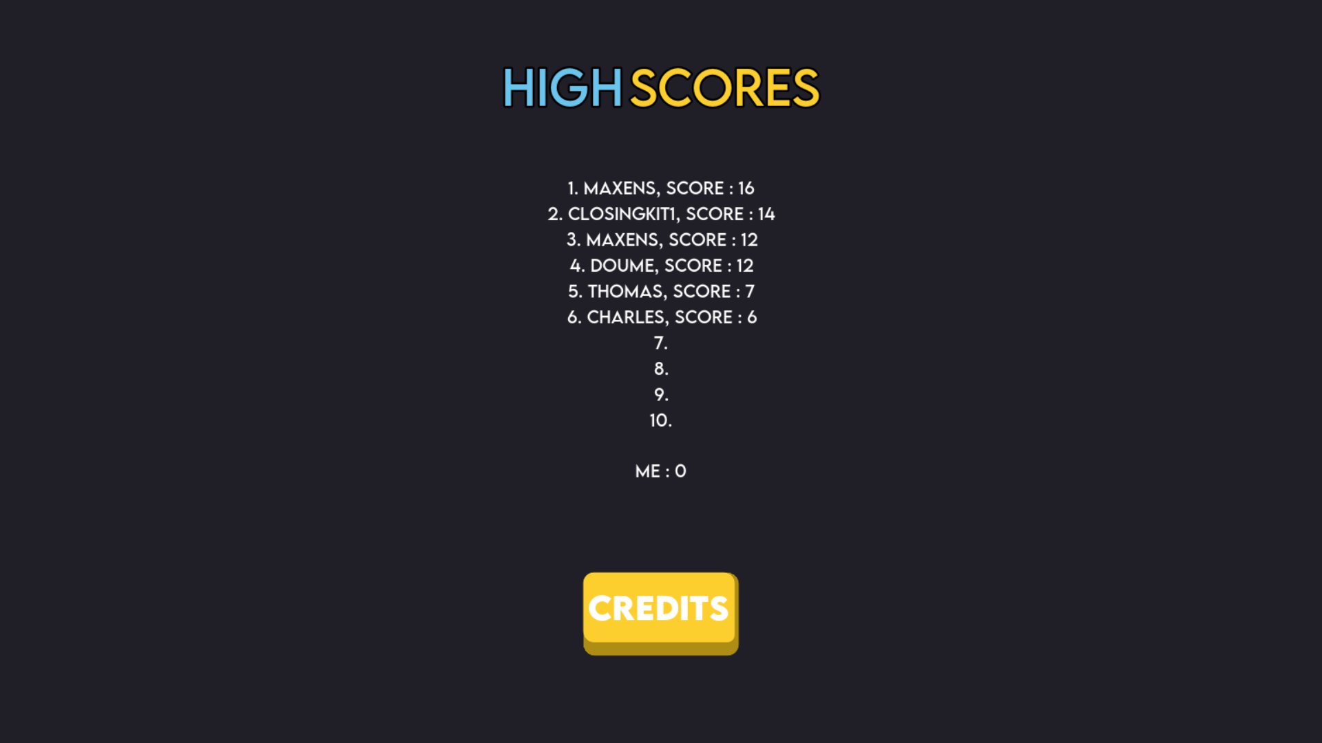 Colour Switcher high scores