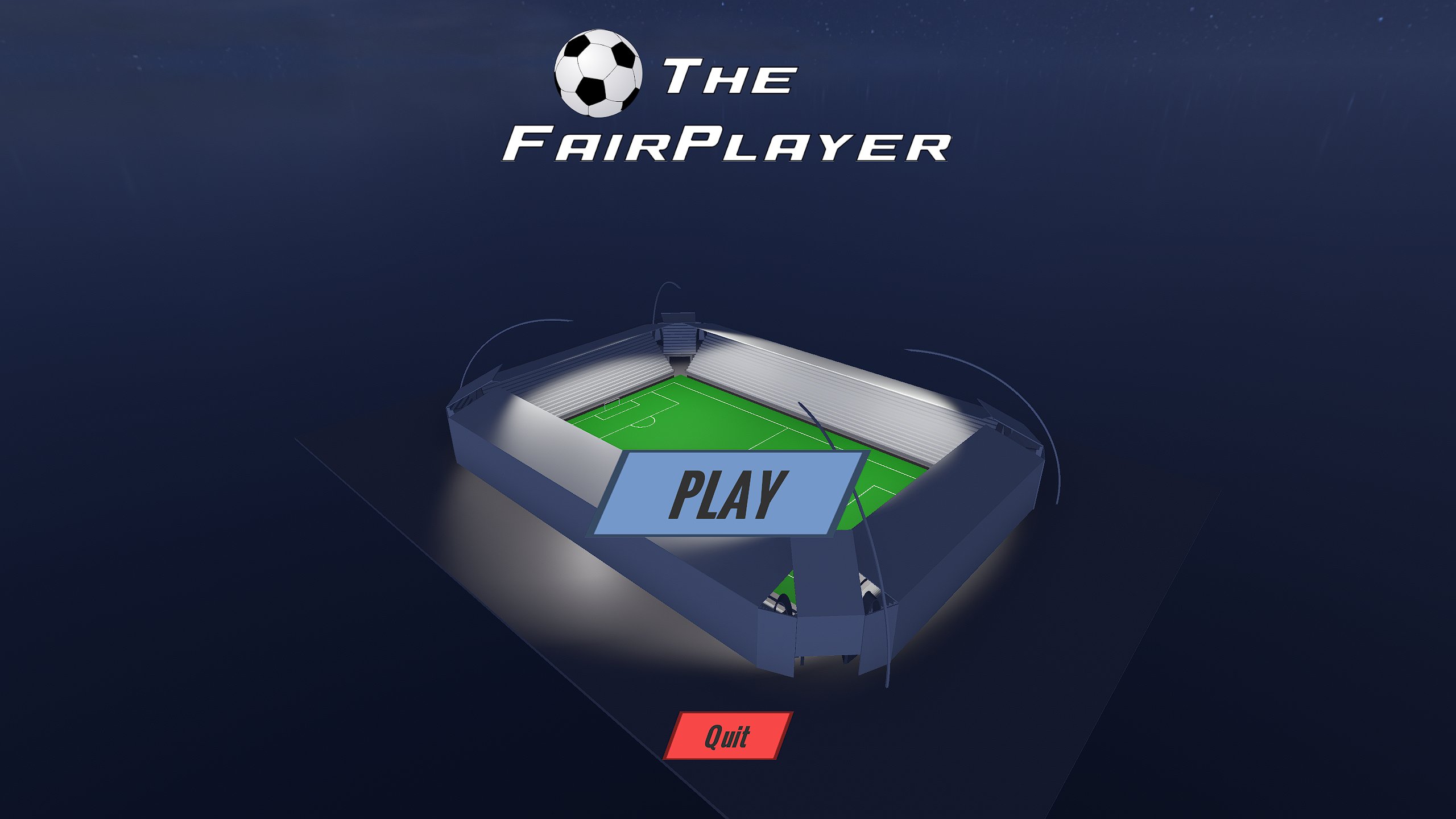 The FairPlayer title screen